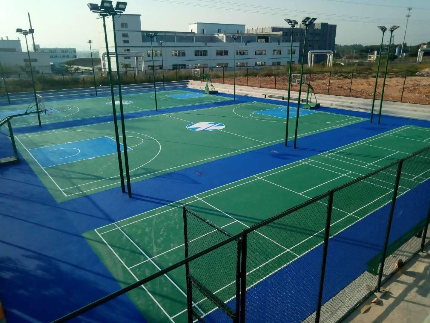 硅PU網球場
